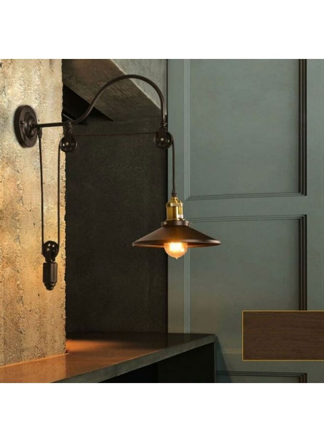 مصباح جداري من الحديد المطاوع بتصميم كلاسيكي أسود 40x20x40سم  - Image 3