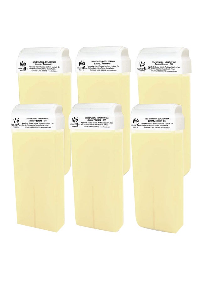 Viva 6-Piece Wax Tube Banana 100ml