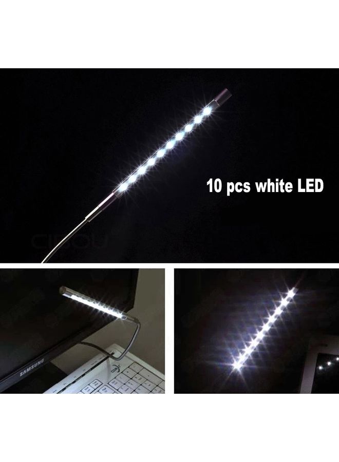 مصباح LED بمنفذ USB ساطع للغاية ومحمول أبيض 25x7x1سم - Image 5