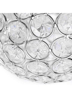 ماركة غير محددة مصباح حائط كريستالي بإضاءة LED فضي 15x15x25Ø³Ù†ØªÙŠÙ…ØªØ±  - Image 5