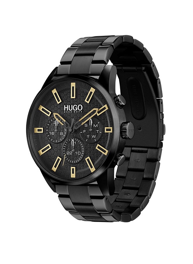 هوجو بوس ساعة يد بعقارب مصنوعة من الستانلس ستيل طراز 1530177 للرجال - Image 3