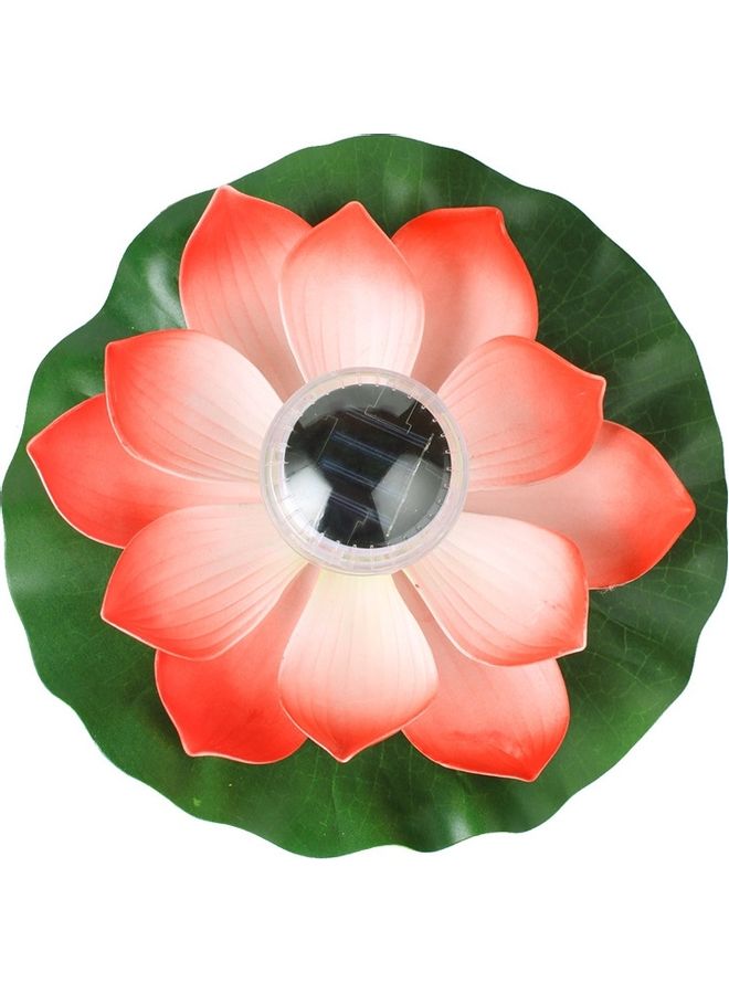 Generic Solar Waterproof Floating Lotus Light Red 25 x 25 x 10centimeter  - Image 2