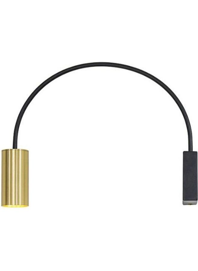 Generic - Geometric Semicircle Pure Copper Wall Lamp Sand gold 46x31x11cm - Image 1