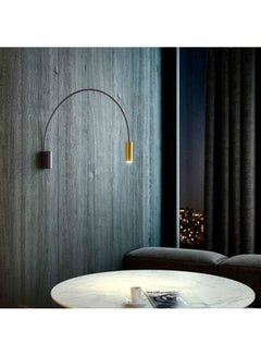 Geometric Semicircle Pure Copper Wall Lamp Sand gold 46x31x11cm