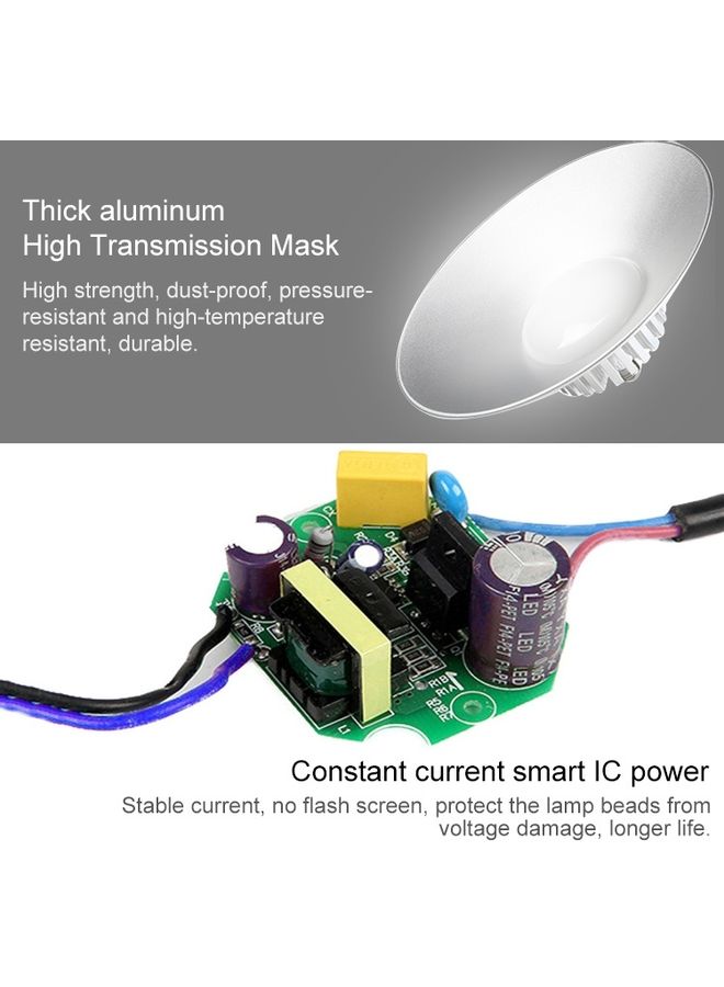 Generic - LED Mining Lamp Explosion-proof Light Multicolour 46 x 46 x 25cm - Image 1