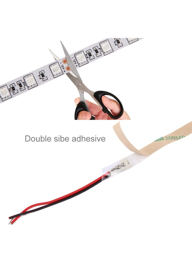 ماركة غير محددة مصباح SMD 5050 3:1 بإضاءة LED بلون أحمر وأزرق بطول 5 أمتار متعدد الألوان 20x18x1سم  - Image 4