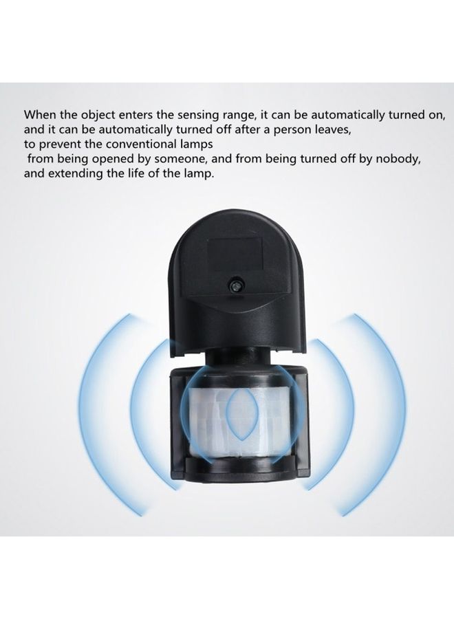 Generic - GB-A-CS Ceiling Type Induction Switch Infrared Human Body Sensor Black 20x10x8cm - Image 1