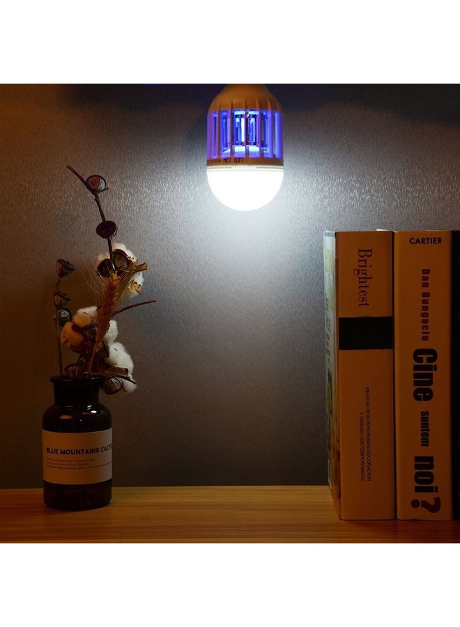 YWXLight E27 15W Electronic Insect Killer LED Bulb Night Light White 19x10x10centimeter  - Image 4