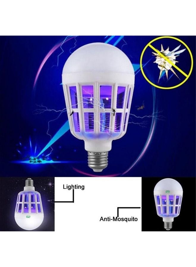YWXLight E27 15W Electronic Insect Killer LED Bulb Night Light White 19x10x10centimeter  - Image 5