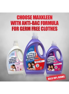 Maxkleen Antibacterial Concentrated Liquid Detergent With 2In 1 Softergent Formula 1Liters  - Image 5