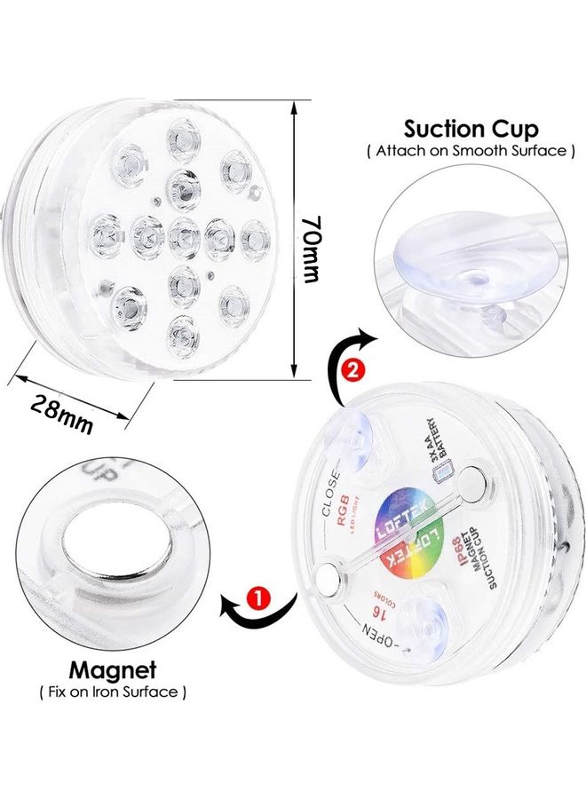 Generic - 13 LEDs Swimming Pool Underwater Light Multicolour - Image 1