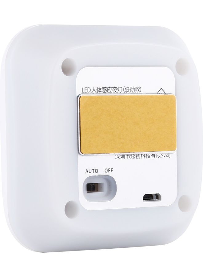 مصباح LED مربع الشكل بجهاز استشعار لجسم الإنسان أبيض 10 x 9 x 3Ø³Ù†ØªÙŠÙ…ØªØ± - Image 5