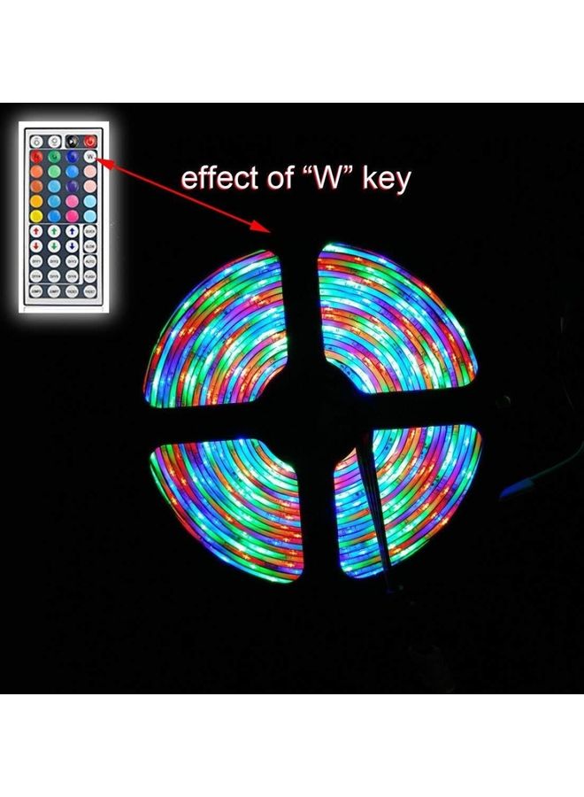 YWXLight SMD 3528 Non-Waterproof RGB LED Strip Light With 44-keys Infrared Controller (5m) Multicolour 20x10x3cm