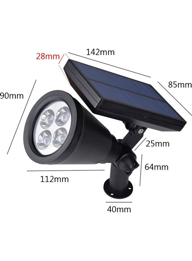 4-LEDs Solar Powered Waterproof Lawn Spotlight Colourful Light  - Image 5