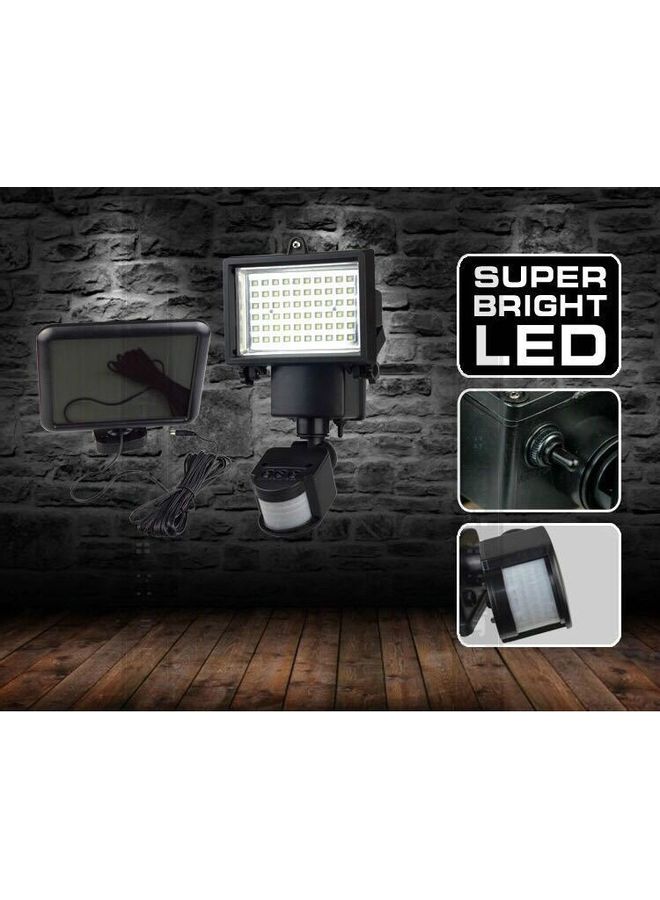 ماركة غير محددة مصباح أمان بإضاءة غامرة يعمل بالطاقة الشمسية ومزود بجهاز استشعار وإضاءة LED للأماكن الخارجية أبيض  - Image 5