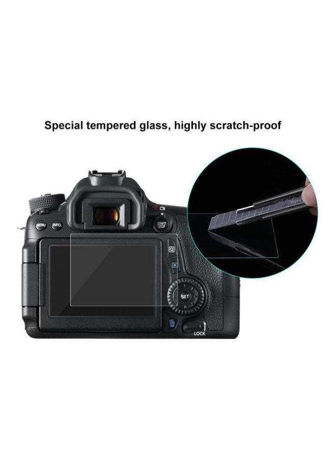 Canon 650D/70D/700D/750D/760D/80D Camera 2.5D Arc Edge 9H Surface Hardness Tempered Glass film