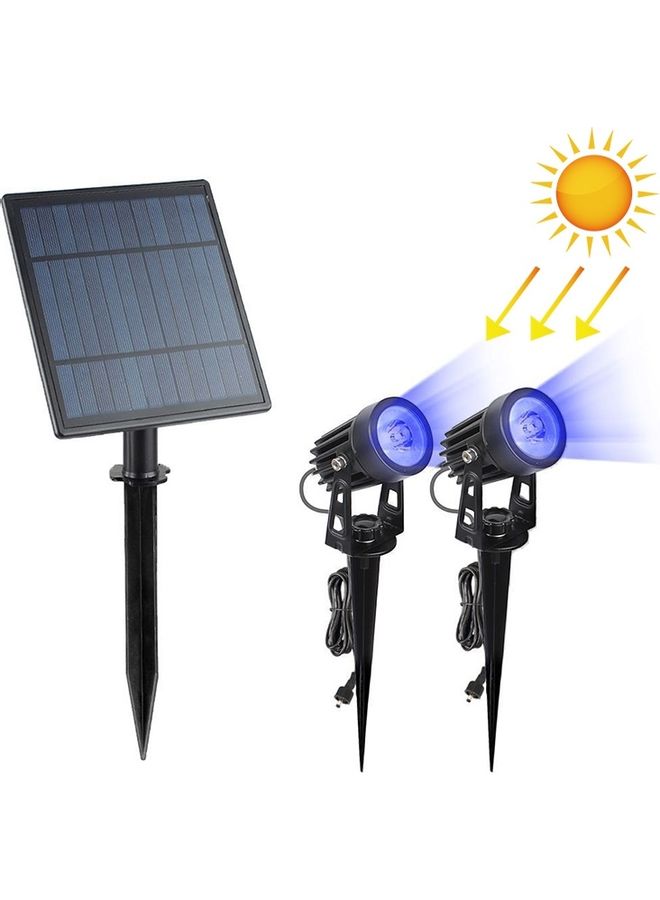 Generic One for Two Solar Spotlight Blue 22 x 18 x 8centimeter 