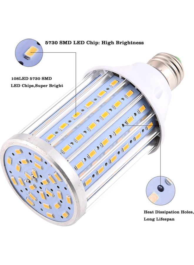 YWXLight AC 85-265V E27 35W 108LEDs 5730SMD Energy-saving Aluminum Alloy Corn Light Warm White 15x8x8centimeter  - Image 4
