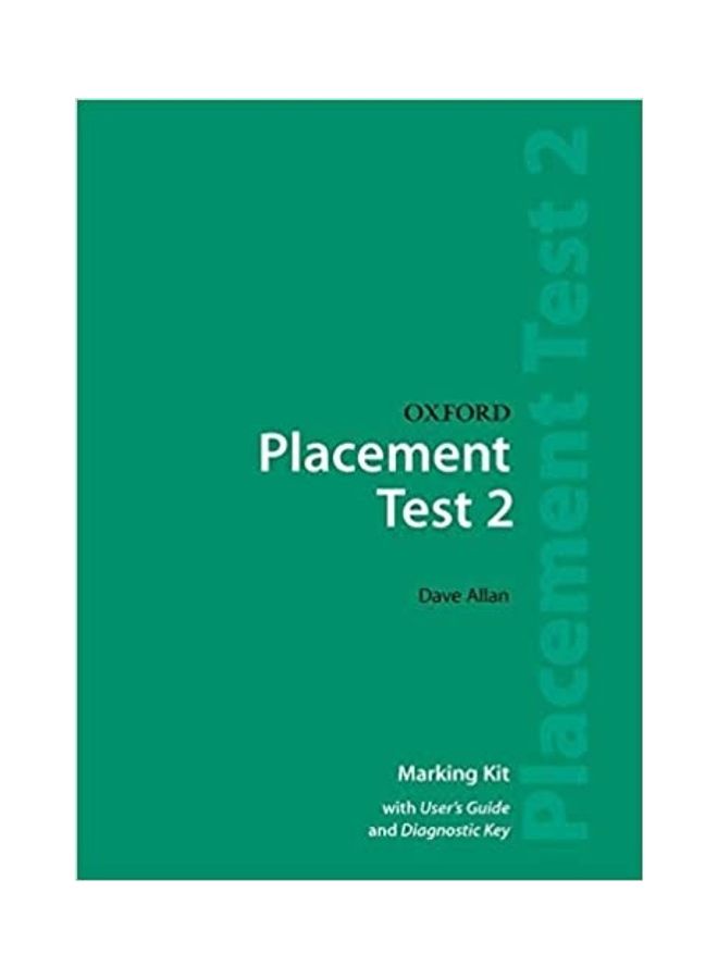 Oxford Placement Tests 2 Marking Kit Paperback English by Allan Dave - 38529 