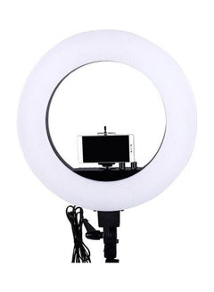 Generic LED Ring Light For Video Photo Digital Camera Flash Make Up With Mirror Black  - Image 2