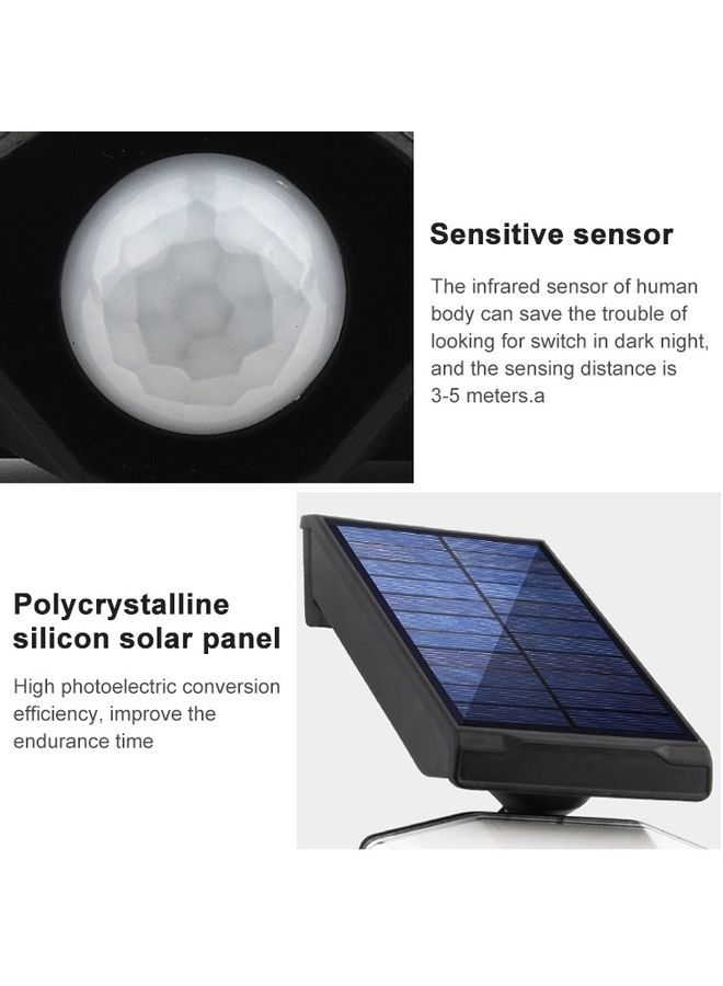 Waterproof Rotatable Solar Body Induction Wall Light Multicolour 16x13x15cm - Image 4