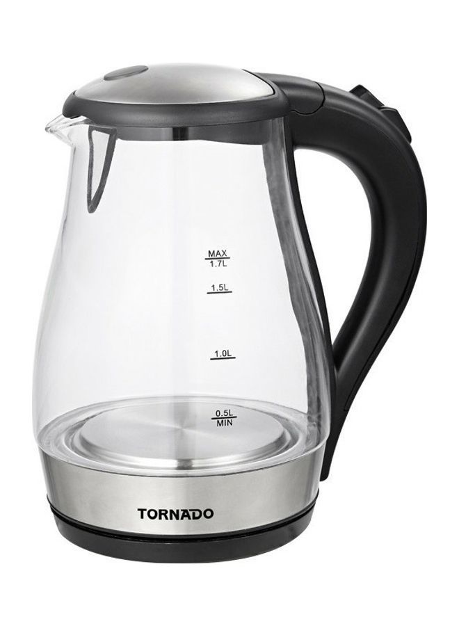 Glass Electric Kettle 1.7 L 2200.0 W TKG-2117 ClearBlack/Silver - v1611490955/N43905248A_1