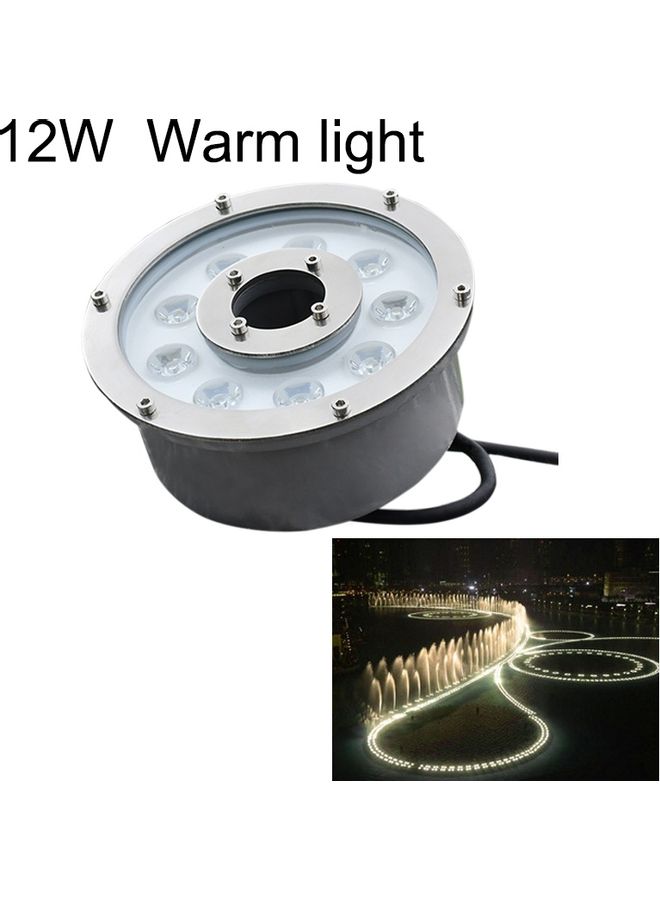 12W Landscape Ring LED Aluminum Alloy Light Warm White 24 x 24 x 9cm - Image 1