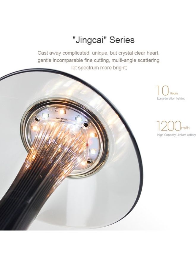 مصباح طاولة LED لحماية العين ذهبي وردي/أسود 30 x 17 x 17سم - Image 4