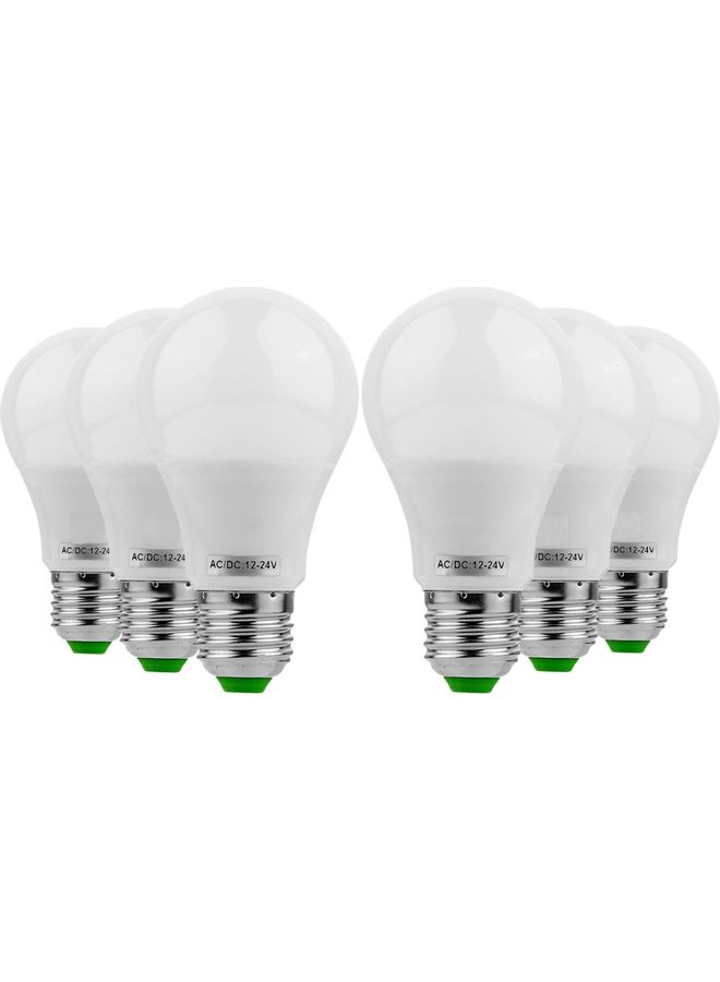 6-Piece Of LED Bulb White 18 x 12 x 6centimeter - Image 1