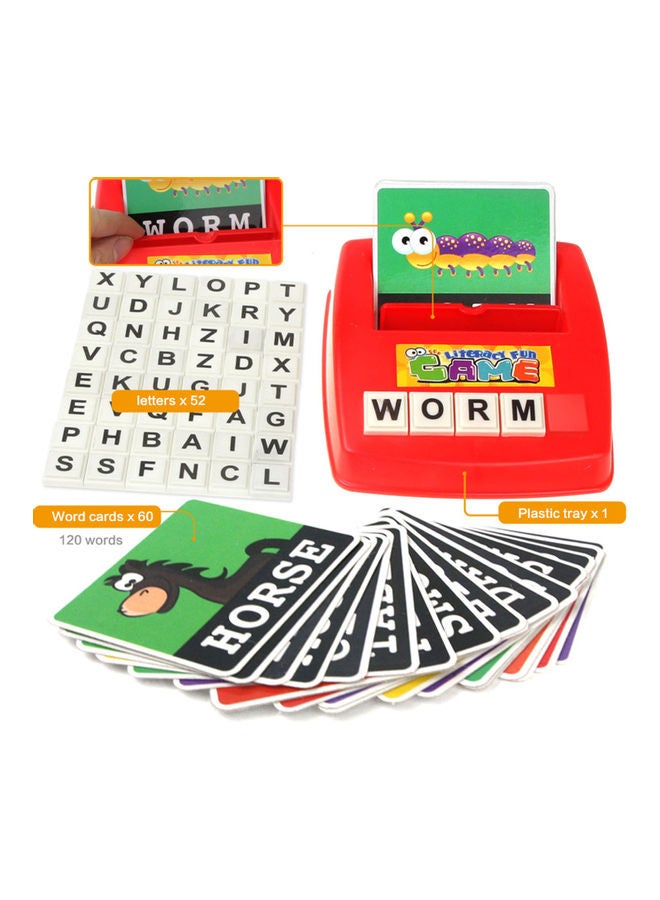 Generic - Matching Letter Game Alphabet Word Spelling Reading Recognition Early Education Learning Toy 24.00X4.60X22.00cm - Image 1