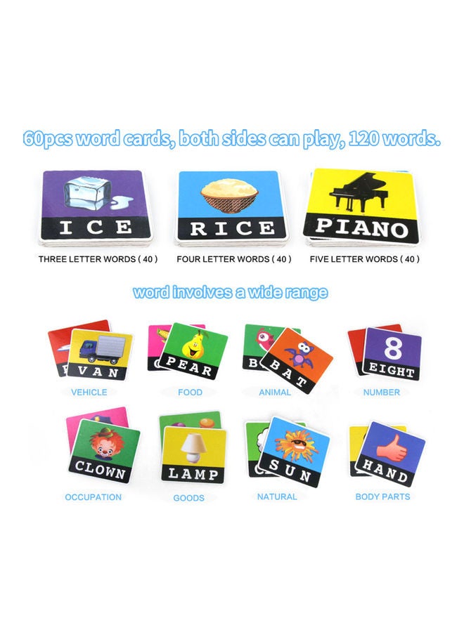 Generic - Matching Letter Game Alphabet Word Spelling Reading Recognition Early Education Learning Toy 24.00X4.60X22.00cm - Image 1