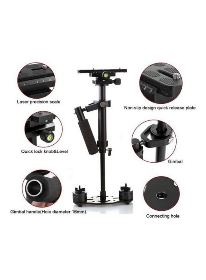 Generic - S40 40cm Handheld Stabilizer Steadicam for Camcorder DSLR Camera Video DV Black - Image 1