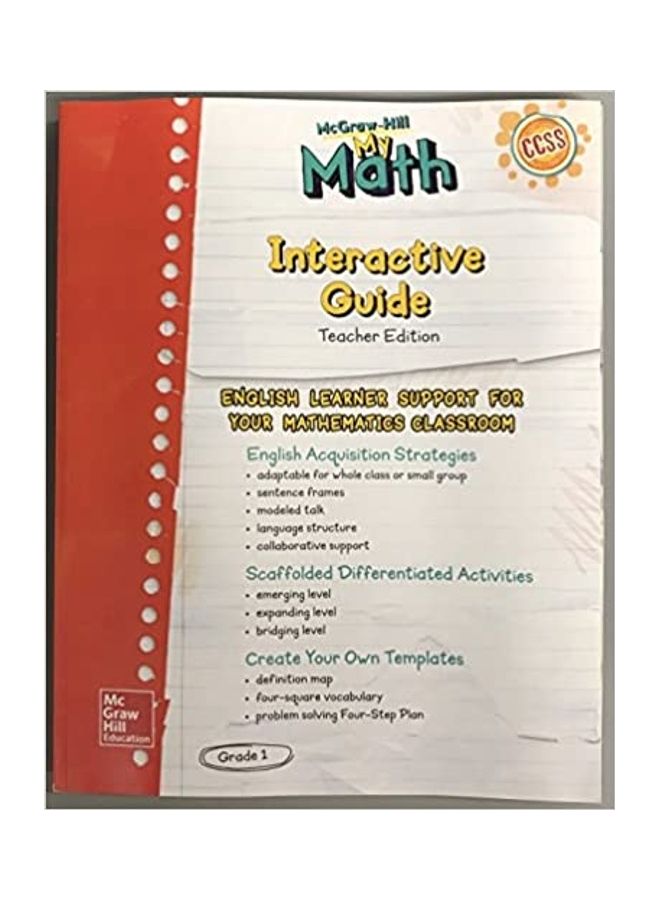 My Math Eld Te Grade 1 paperback english - 2015 