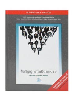 Managing Human Resources Paperback English by Susan E. Jackson 