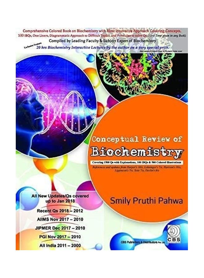 Conceptual Review Of Biochemstry Paperback English by Dr Smily Pruthi Pahwa - 38543 