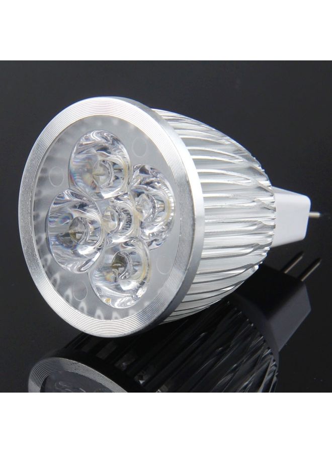 مصباح بإضاءة LED أبيض/ فضي/ شفاف  - Image 1