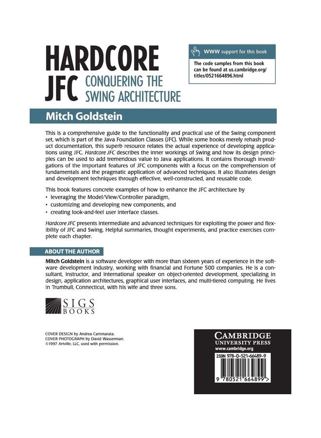 Hardcore JFC: Conquering the Swing Architecture Paperback English by Mitch Goldstein - 2001  - Image 2