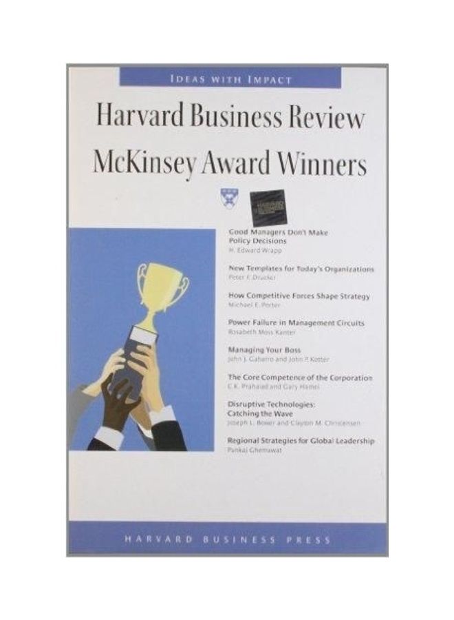 Harvard Business Review Mckinsey Award Winners paperback english 