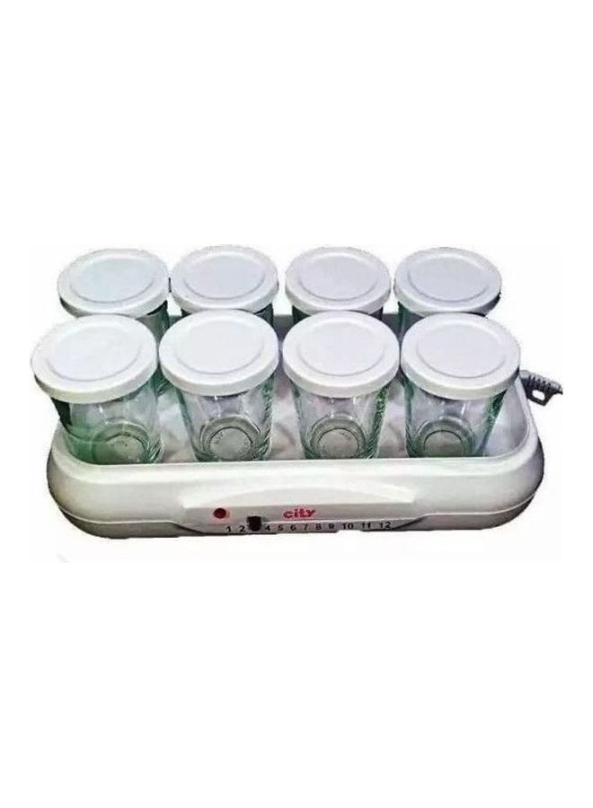 سيتي ماكينة صنع زبادي كهربائية سعة 8 أكواب 125.0 ml 10.0 W HMA-1003 أبيض/ شفاف  - Image 1
