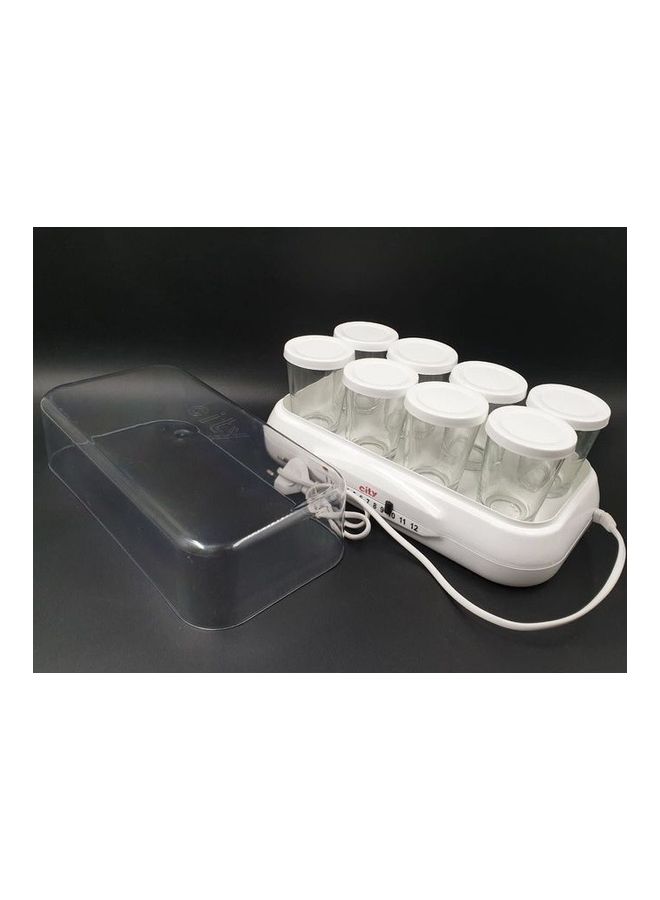 سيتي ماكينة صنع زبادي كهربائية سعة 8 أكواب 125.0 ml 10.0 W HMA-1003 أبيض/ شفاف  - Image 3