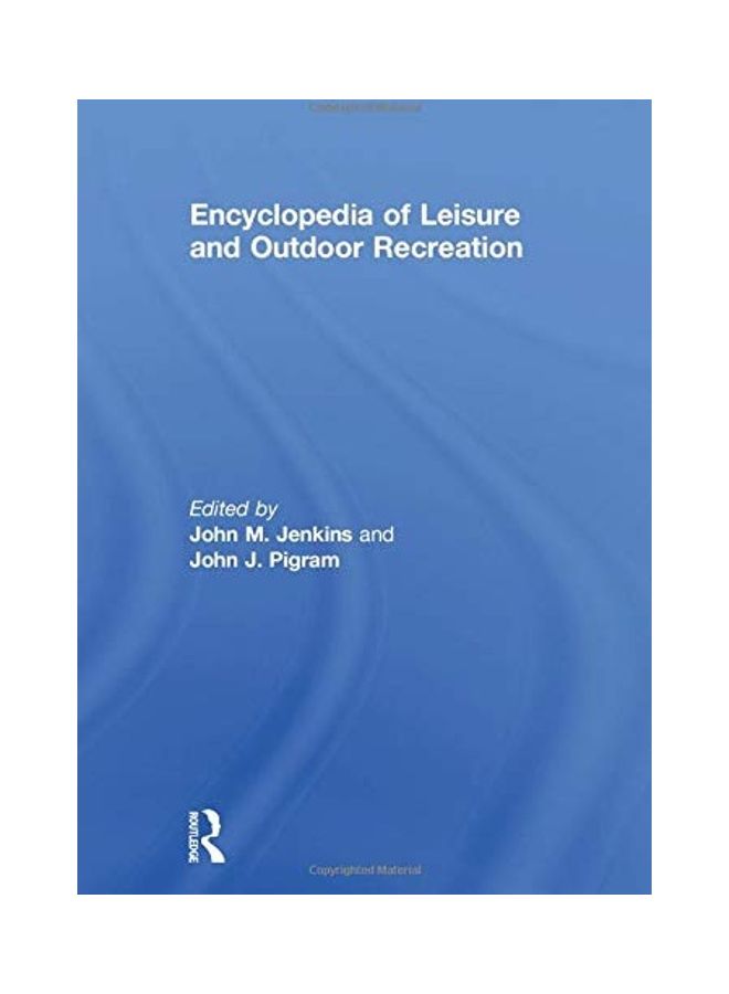 Encyclopedia of Leisure and Outdoor Recreation Paperback English by John Jenkins - 2015  - Image 1