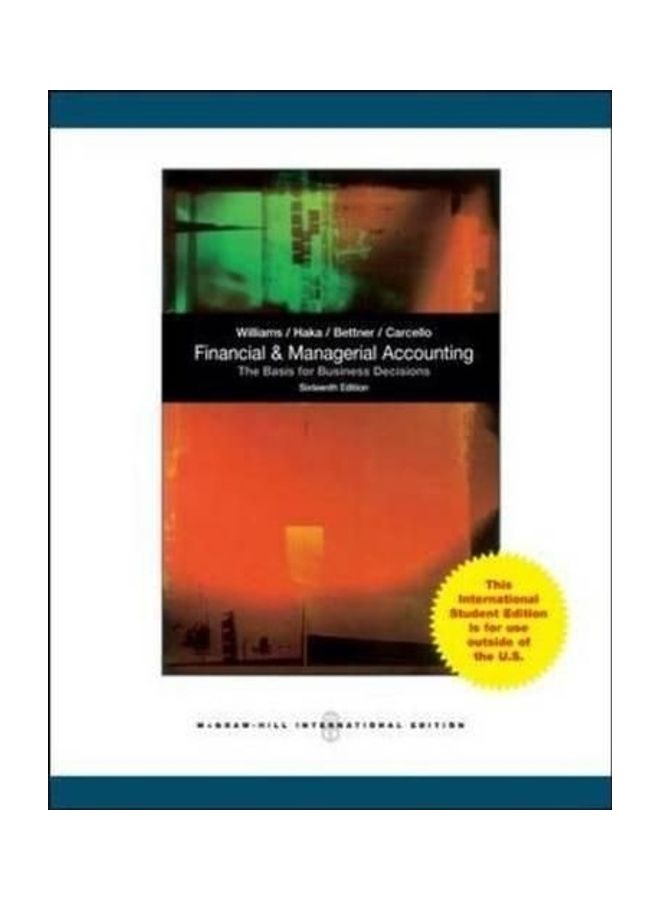 Financial And Managerial Accounting paperback english - 2011
