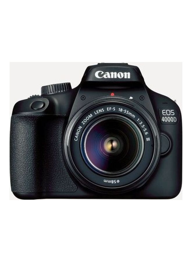 كانون - عدسات EOS 4000D EF-S ببعد بؤري 18-55 مم مع حقيبة لحامل ثلاثي القوائم لكاميرا رقمية بعدسة أحادية عاكسة وبطاقة ذاكرة SDHC سعة 16 جيجابايت - Image 1