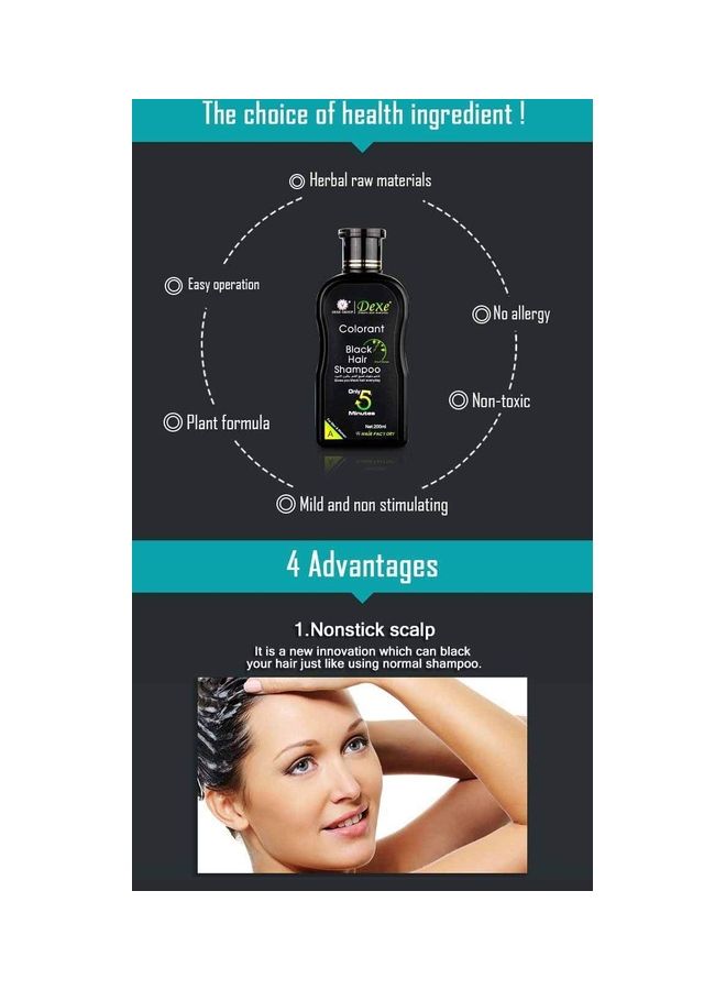 Dexe - Black Hair Shampoo 250ml - Image 1