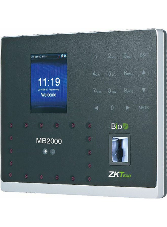ZKTeco - Time Attendance Fingerprint Scanner Grey - Image 1