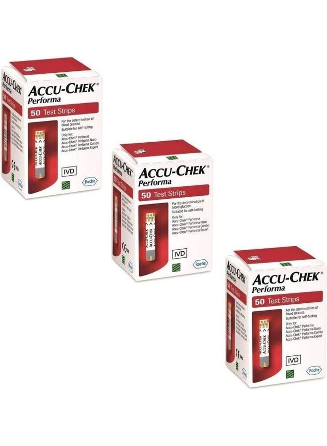 ACCU-CHEK Pack Of 3 Performa Blood Glucose Test Strips