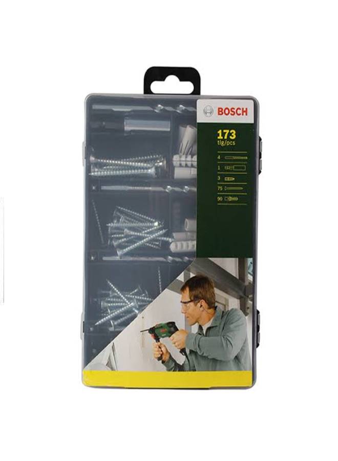 BOSCH 173-Piece Fixing Set Black/White  - Image 2