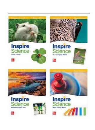 مجموعة Inspire Science للصف K، نسخة مطبوعة للطلاب (الوحدات 1-4) - v1611495548/N43906154A_1