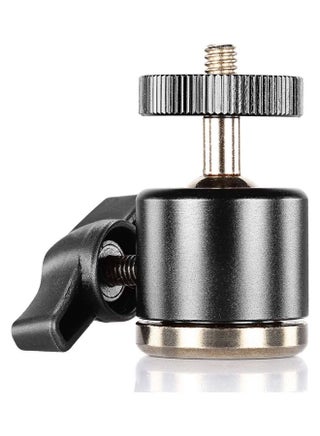 Aluminum Alloy 360 Degree Rotating Swivel Mini Ball Head With 1,4 inch 3,8 inch Thread Base Mount For Dslr Camera Like Canon, Nikon, Sony, Camcorder & iPhone 6s,6,5S,5,4S,4,GoPro HD Hero 1,2,3,3 plus,4 Black - v1611495711/N43904540A_1