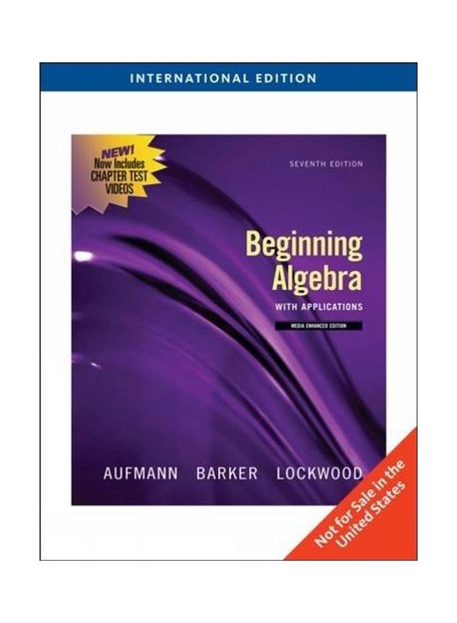 Beginning Algebra With Applications paperback english - 2009
